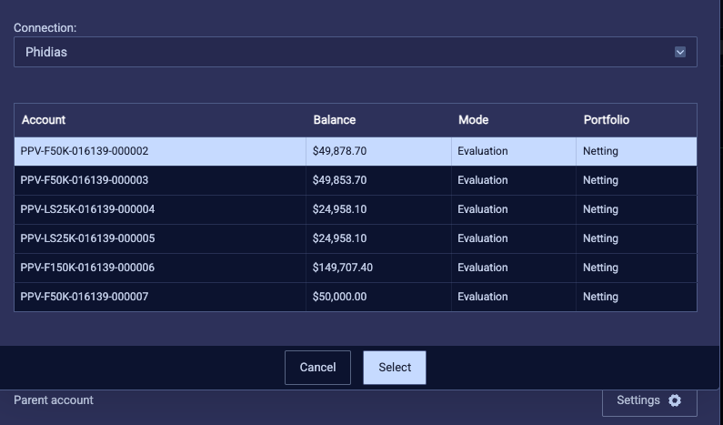 Parent Account Setting
