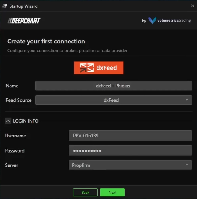 data feed connection