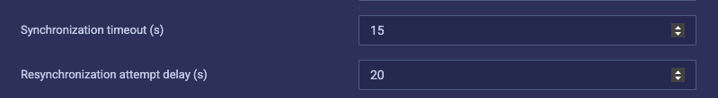 resync settings